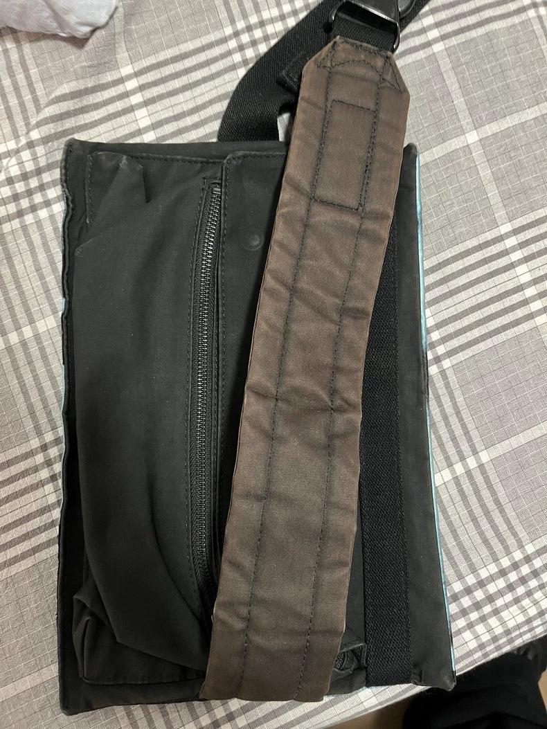 Raf Simons Blue Portrait Crossbody Bag