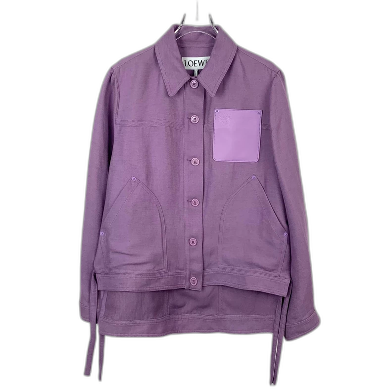 Purple Logo Pocket Jacket by Loewe