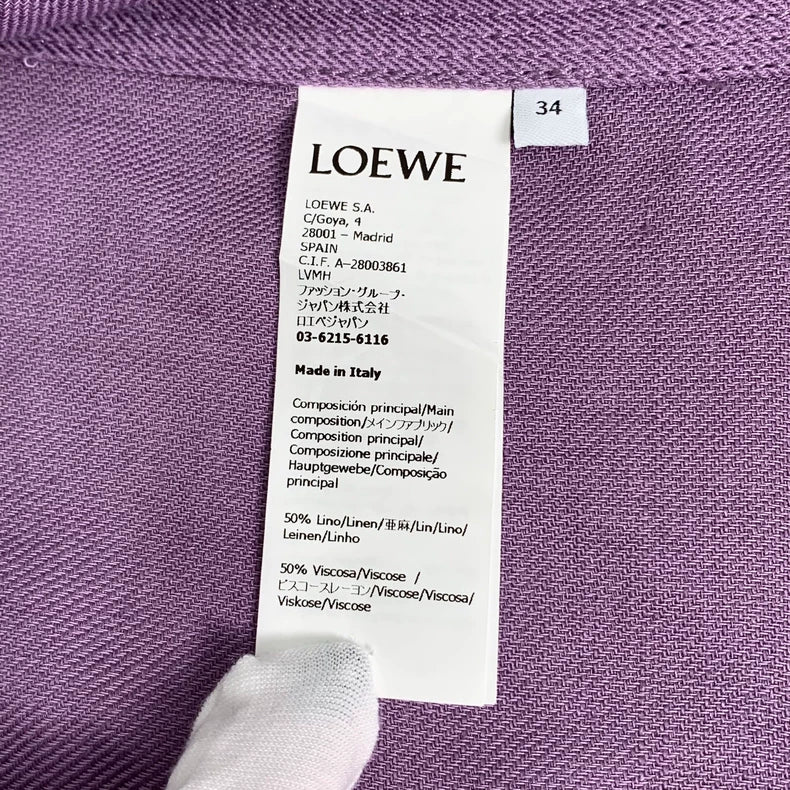 Purple Logo Pocket Jacket by Loewe