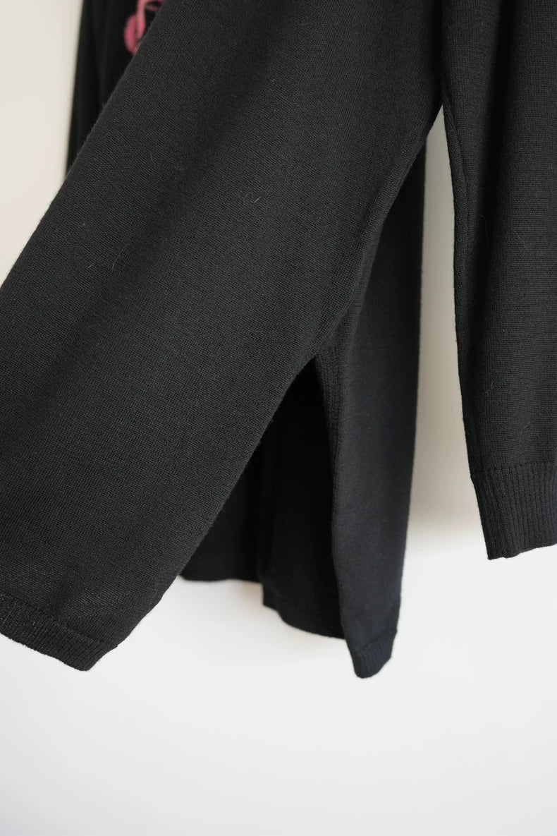 Yohji Yamamoto Black Scandal Sweater