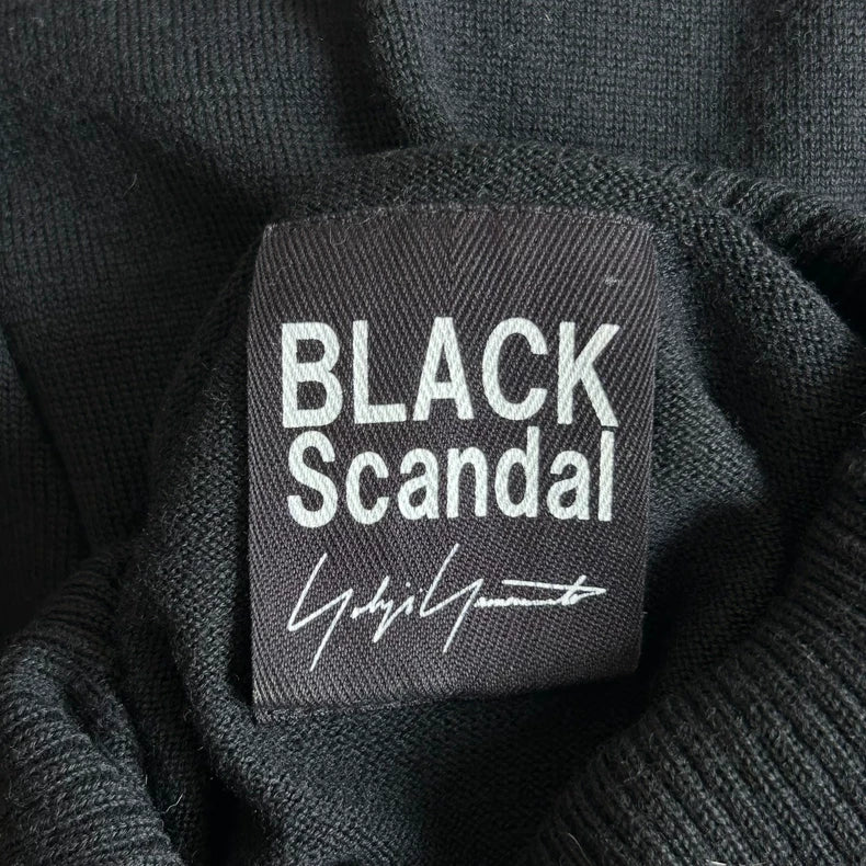 Yohji Yamamoto Black Scandal Sweater