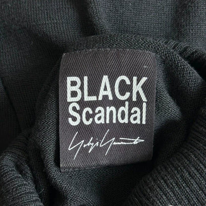 Yohji Yamamoto Black Scandal Sweater