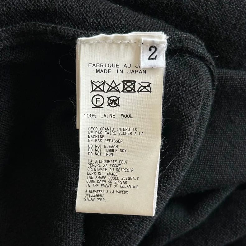 Yohji Yamamoto Black Scandal Sweater