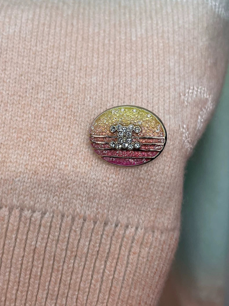 Colorful Gradient Knitted Sweater