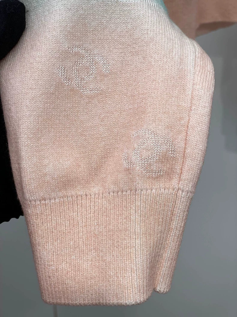 Colorful Gradient Knitted Sweater