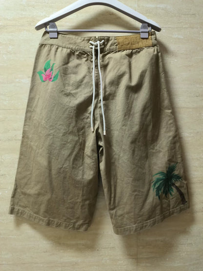 LOEWE Hand-painted Lion Print Shorts-yf