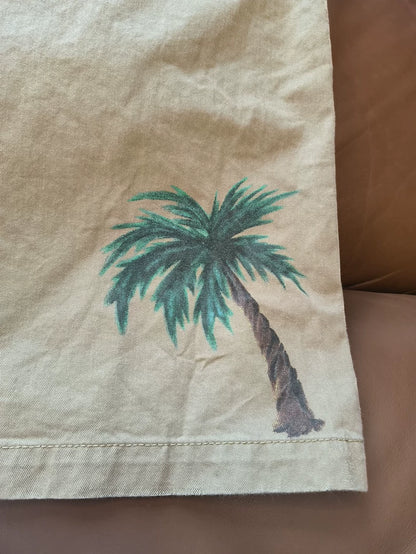 LOEWE Hand-painted Lion Print Shorts-yf