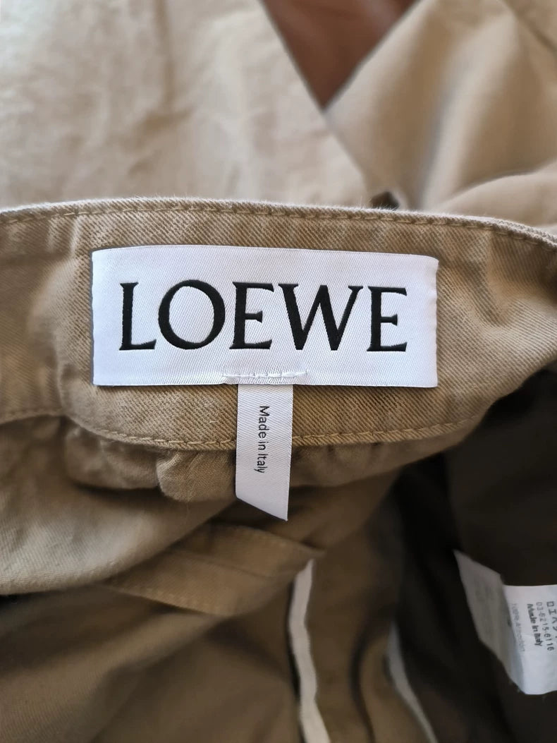 LOEWE Hand-painted Lion Print Shorts-yf