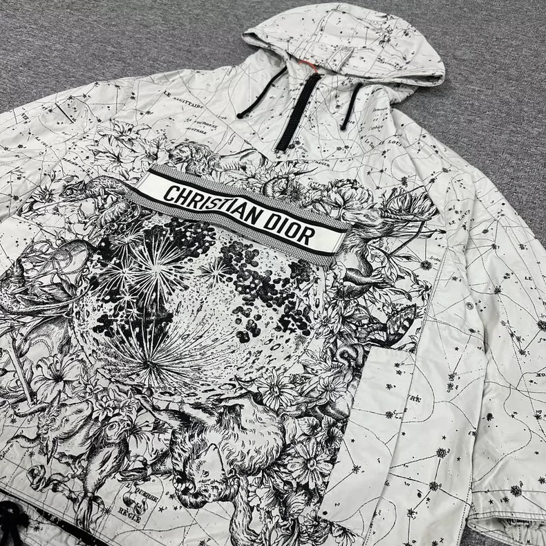 Dior Constellation Print Hooded Jacket