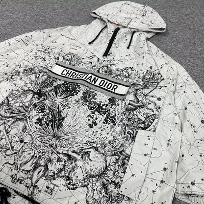 Dior Constellation Print Hooded Jacket