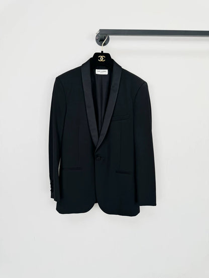 Saint Laurent Wool Blazer in Size 44