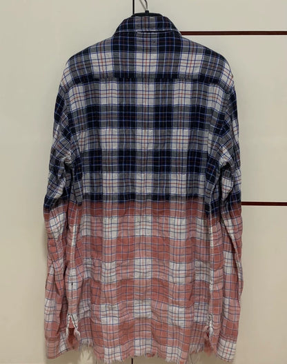 Saint Laurent Gradient Plaid Shirt
