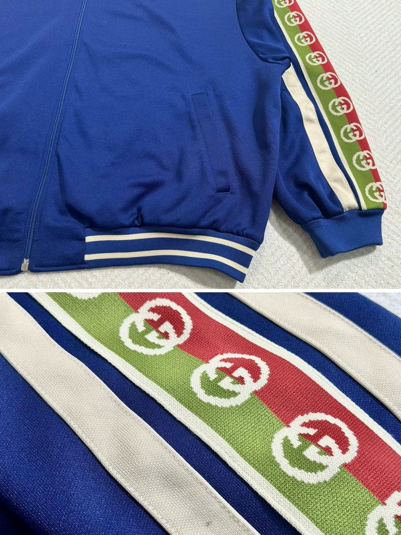 Gucci Hooded Jacket with GG Stripes