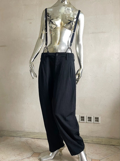 Yohji Yamamoto Leather Wool Overalls