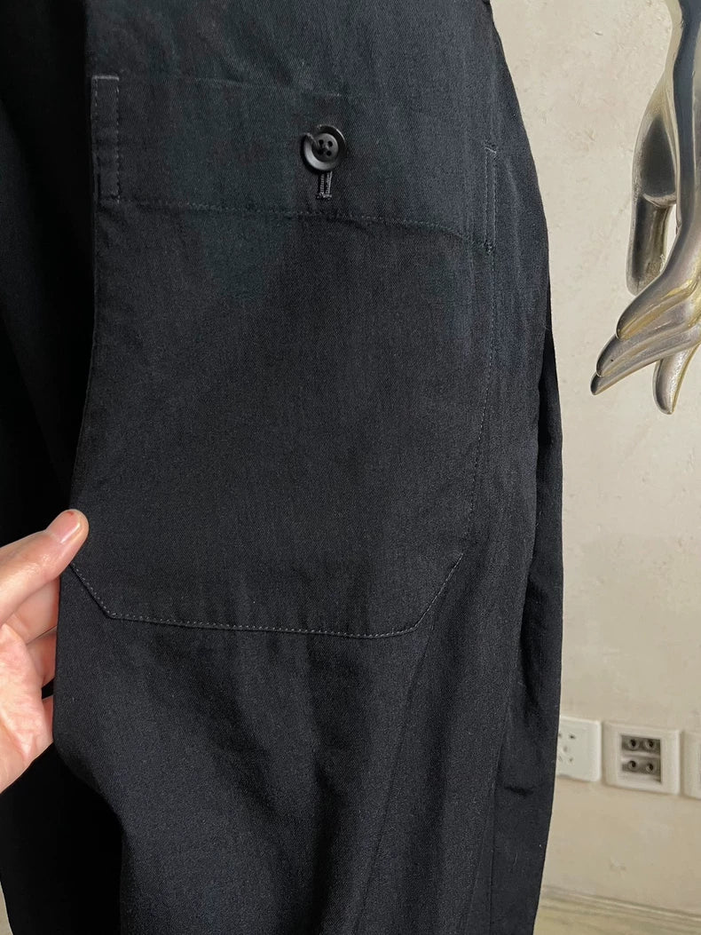 Yohji Yamamoto Leather Wool Overalls