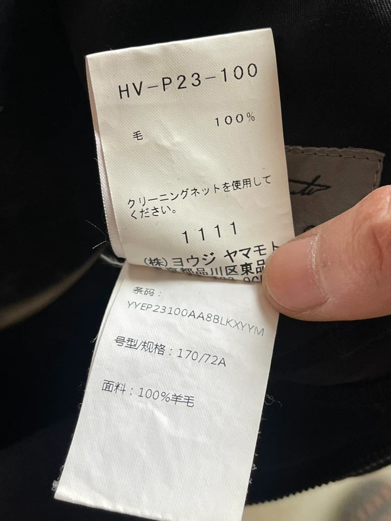 Yohji Yamamoto Leather Wool Overalls