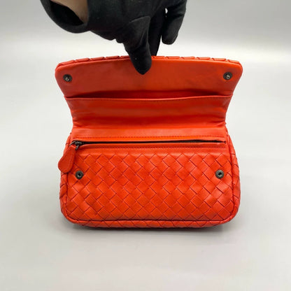 Bottega Veneta Woven Leather Chain Crossbody Bag