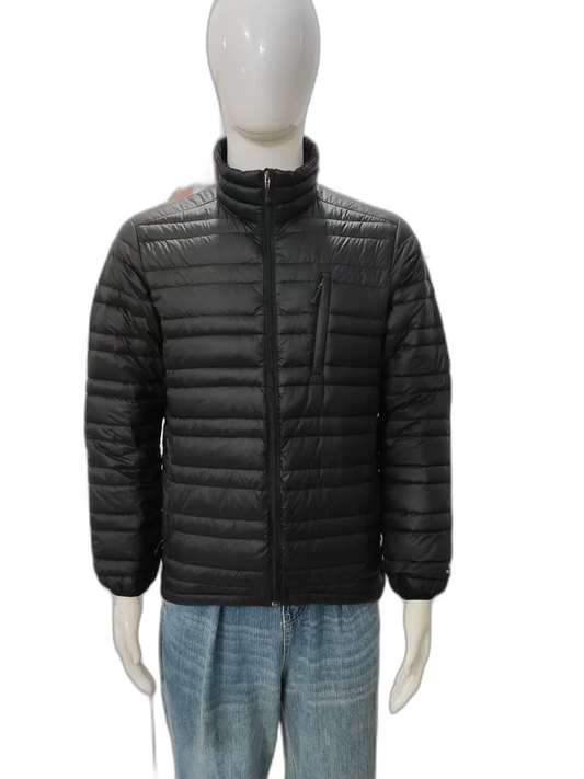 Vintage Black Puffer Jacket for Men