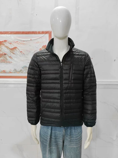 Vintage Black Puffer Jacket for Men