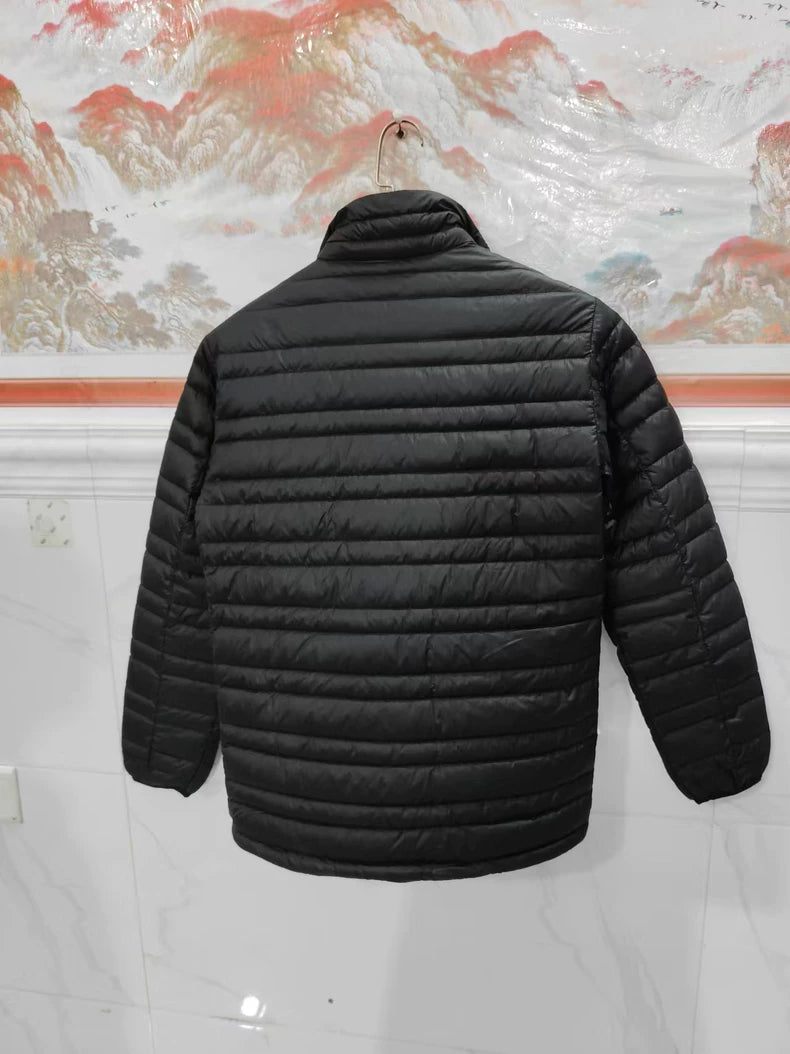 Vintage Black Puffer Jacket for Men