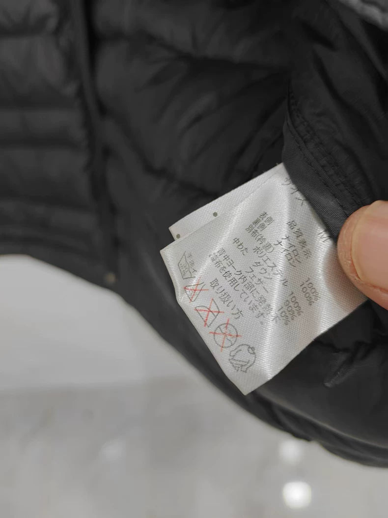 Vintage Black Puffer Jacket for Men