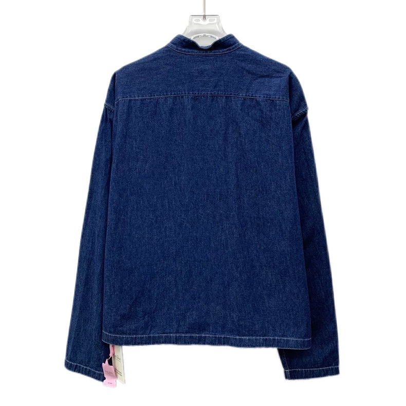 Hermes Dark Blue Denim Long Sleeve Jacket