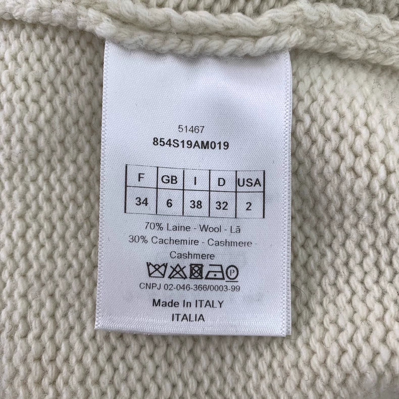 Christian Dior Colorblock Logo Knit Sweater