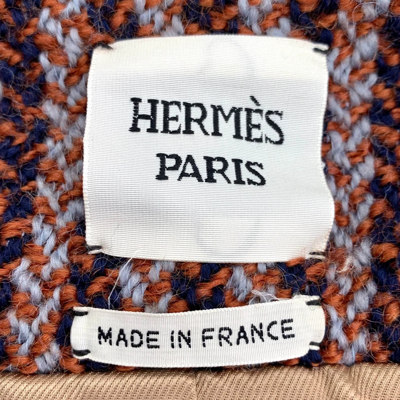 Hermes Color Block Wool Long Sleeve Jacket