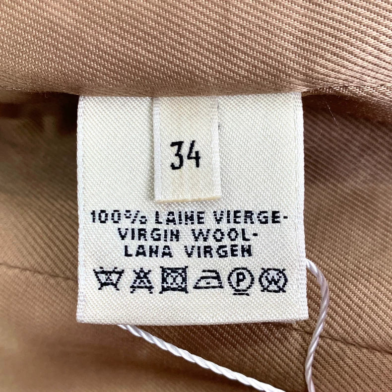 Hermes Color Block Wool Long Sleeve Jacket