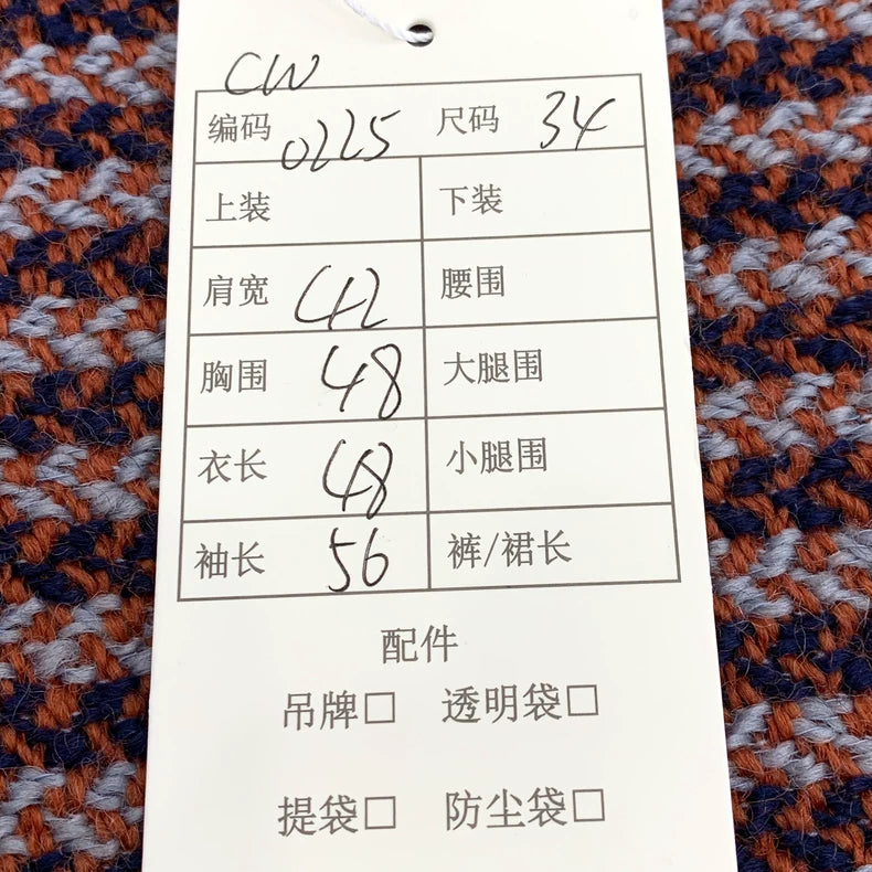 Hermes Color Block Wool Long Sleeve Jacket