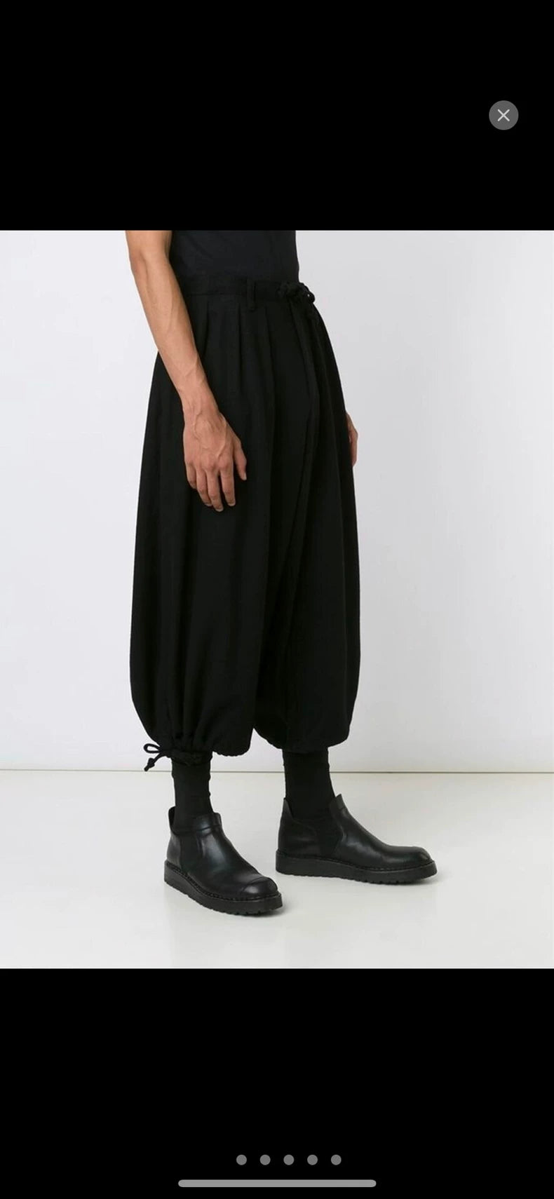 Yohji Yamamoto AW16 Wool Balloon Trousers