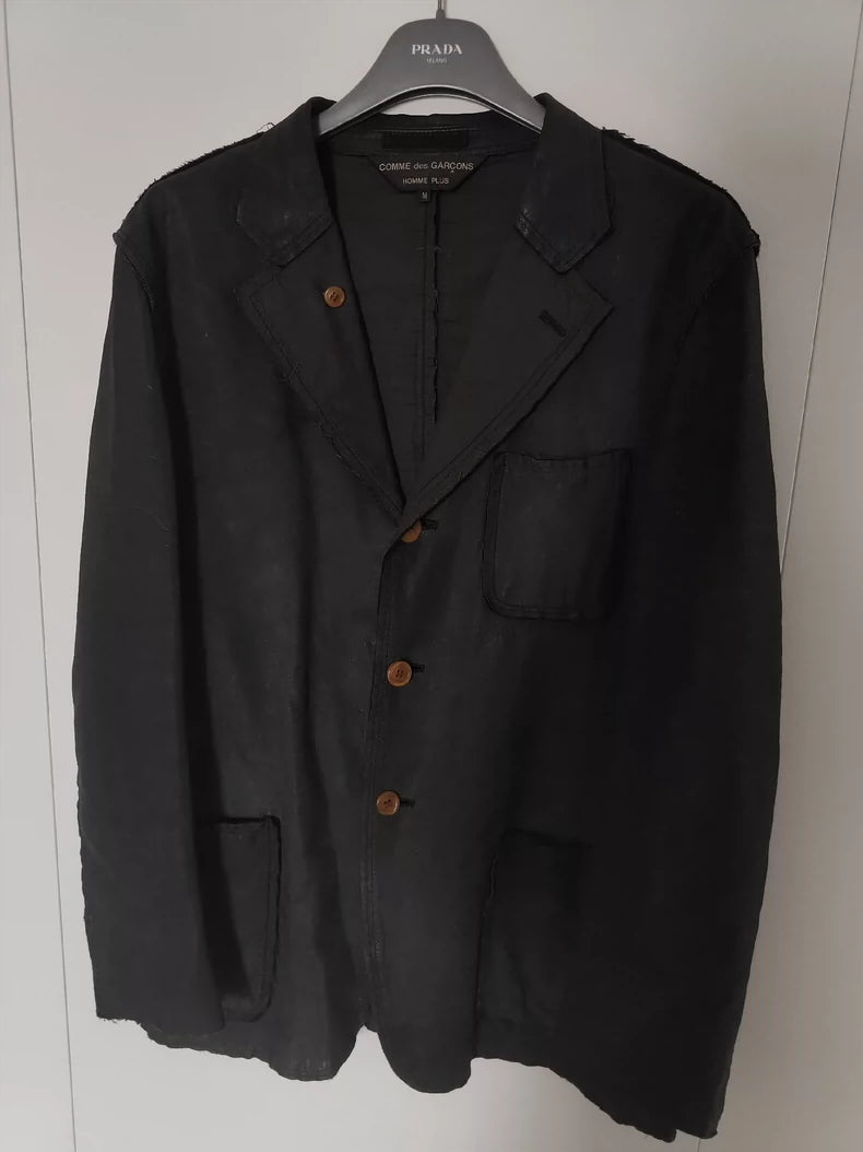 Comme des Garçons Leather Tear Show Coat