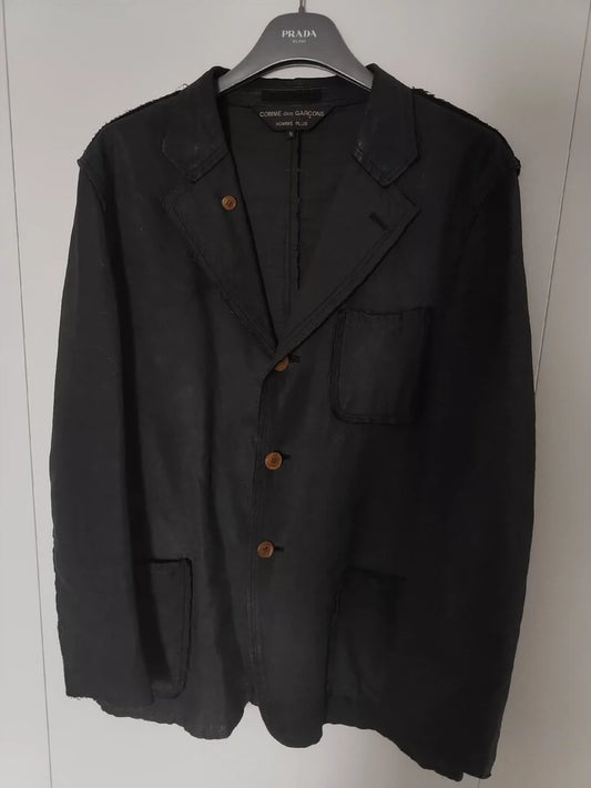 Comme des Garçons Leather Tear Show Coat