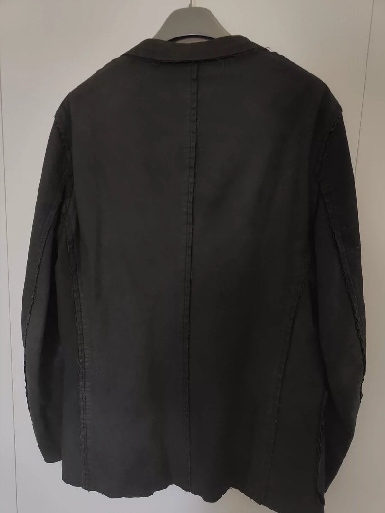 Comme des Garçons Leather Tear Show Coat