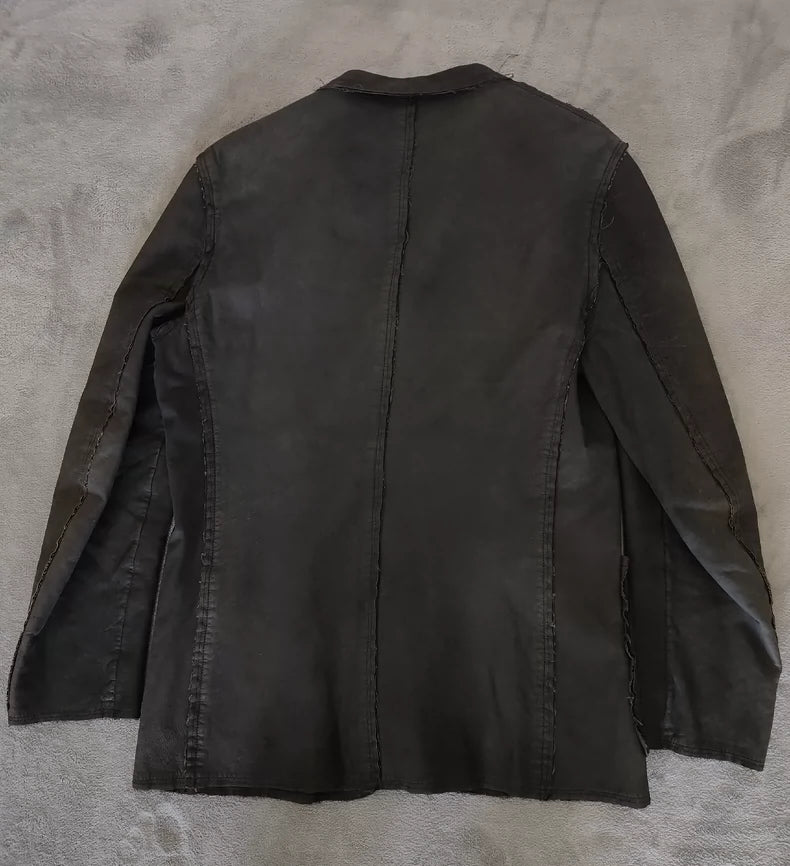 Comme des Garçons Leather Tear Show Coat