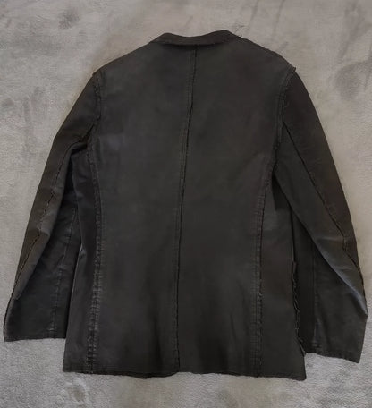 Comme des Garçons Leather Tear Show Coat
