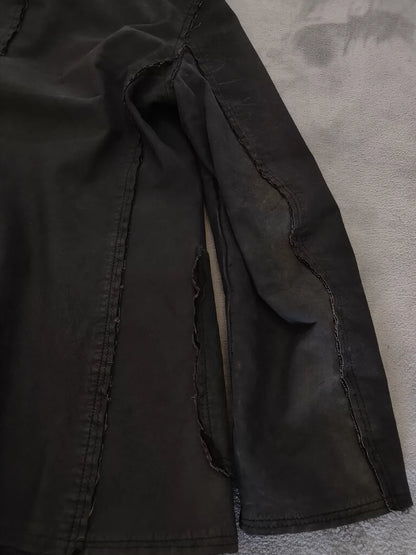 Comme des Garçons Leather Tear Show Coat