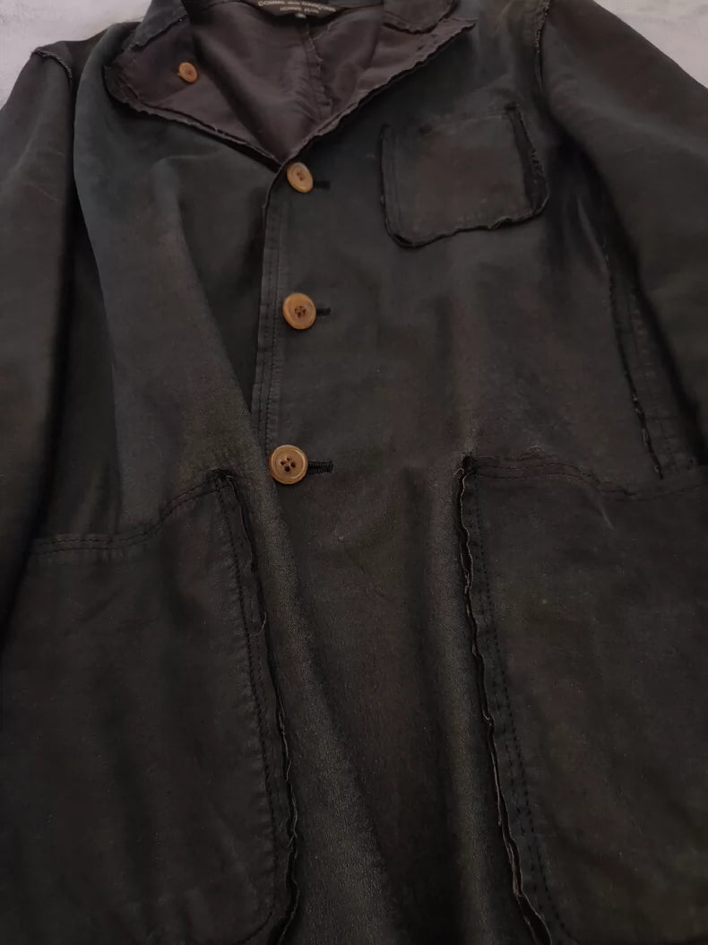 Comme des Garçons Leather Tear Show Coat