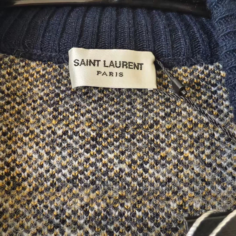 Saint Laurent Plaid Knit Cardigan-yf