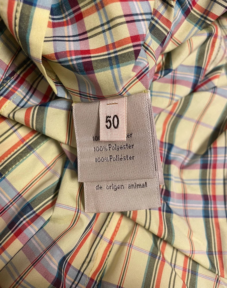 Green Plaid Casual Blazer by Hermes