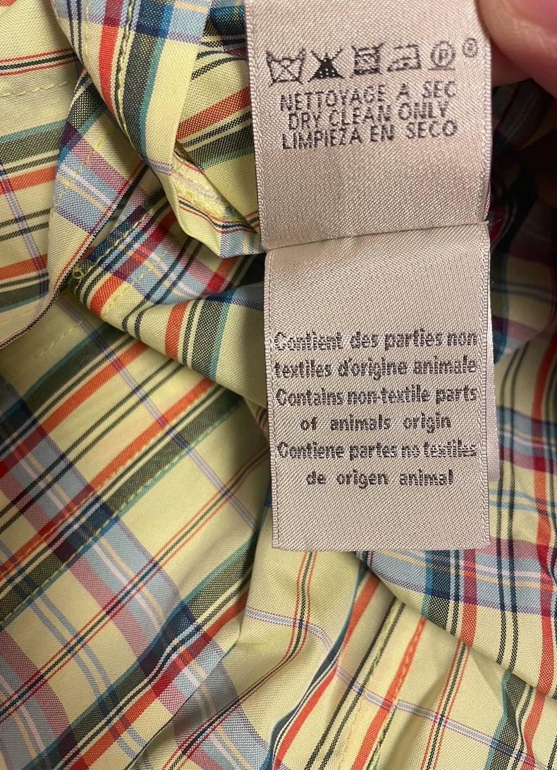 Green Plaid Casual Blazer by Hermes