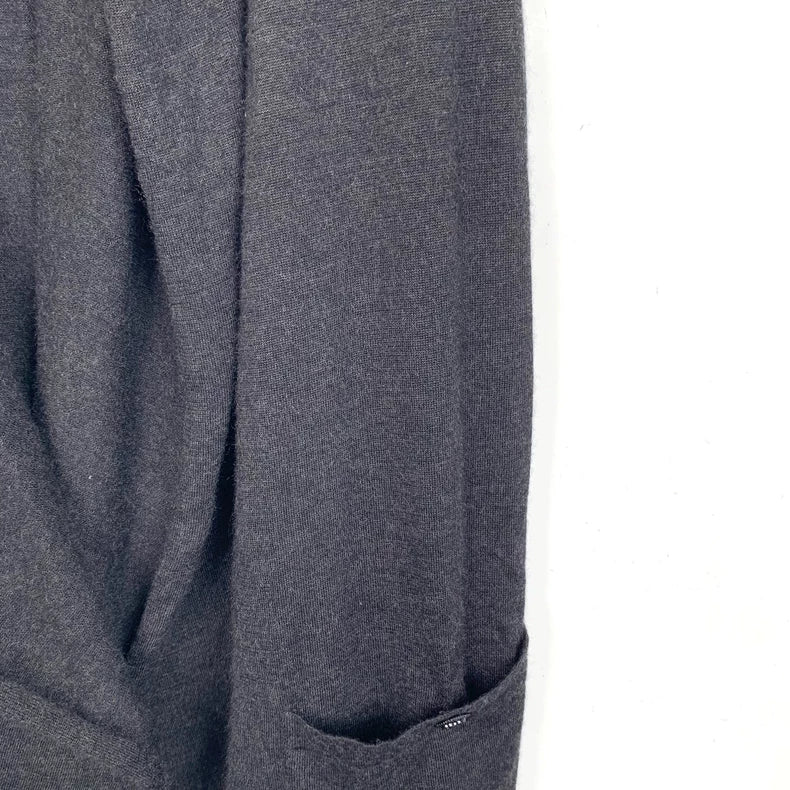 Chanel Dark Grey Cashmere Cardigan