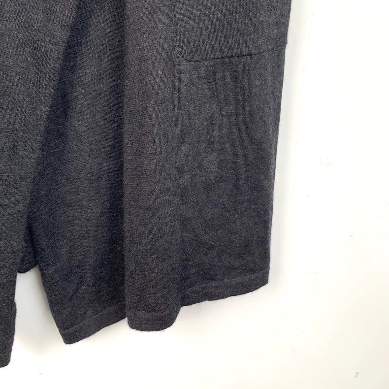 Chanel Dark Grey Cashmere Cardigan