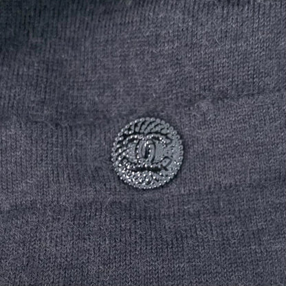 Chanel Dark Grey Cashmere Cardigan