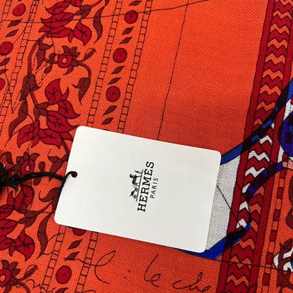 Hermes Da Vinci Pegasus Silk Scarf