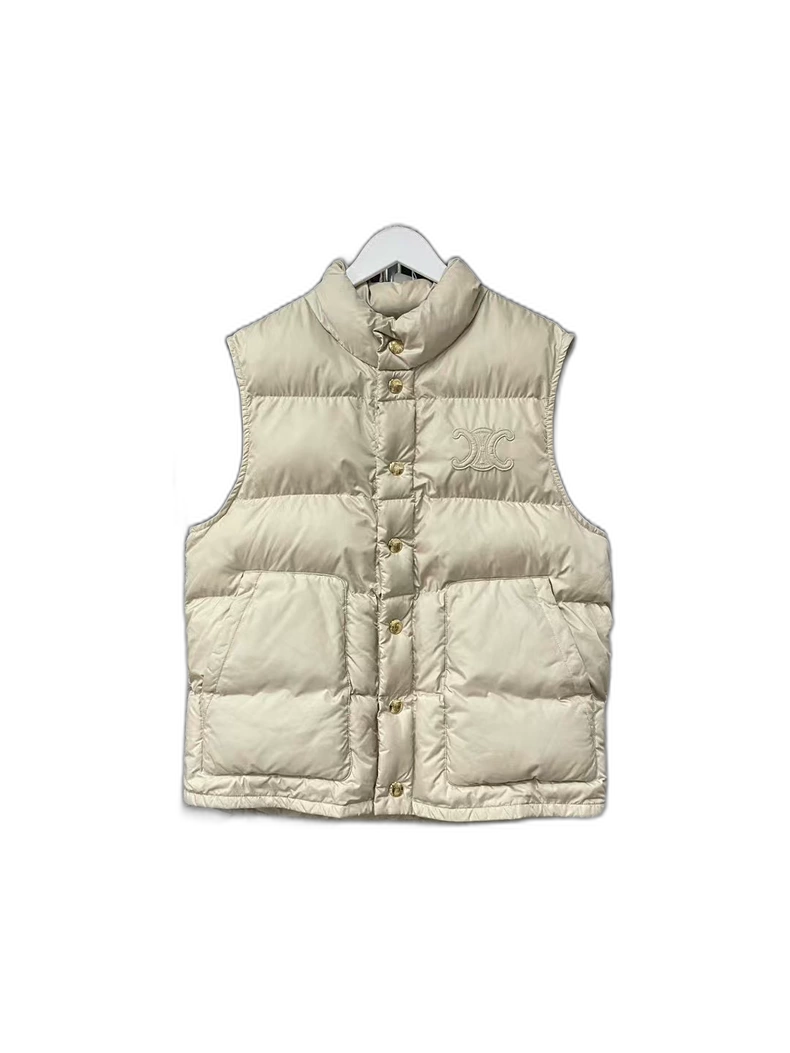 Celine Padded Vest with Buttons