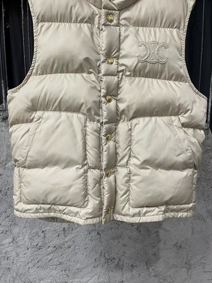 Celine Padded Vest with Buttons