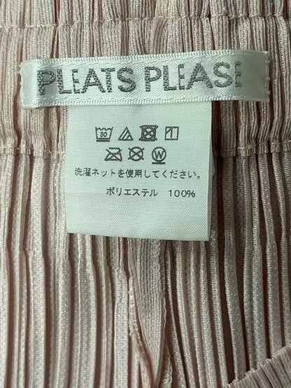 Pink Pleated Long Pants