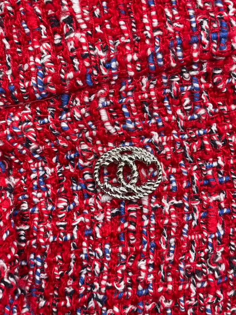 Chanel Tweed Skirt with Button Detail