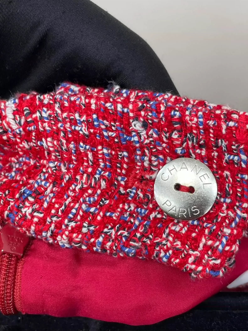 Chanel Tweed Skirt with Button Detail